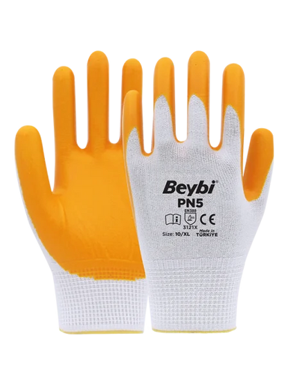 BEYBİ PN5 İŞ ELDİVENİ SARI (10 çift) 10/XL
