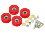 RUNPOTEC Auslaufrollen (4 parça Set) Ersatzteil Fiberglas Çubuk Ø 7,5 - 11 mm - 20646