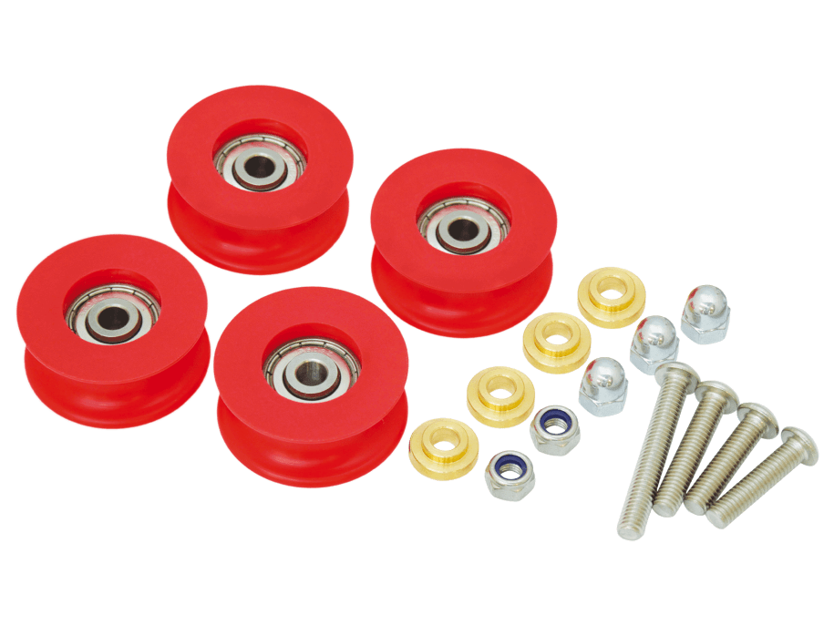 Auslaufrollen (4'lü set) yedek parça fiberglas çubuk Ø 7,5 - 11 mm RUNPOTEC Auslaufrollen (4 parça Set) Ersatzteil Fiberglas Çubuk Ø 7,5 - 11 mm - 20646