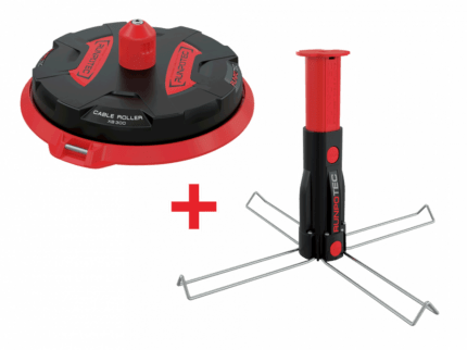 RUNPOTEC XB 300 + Çok Fonksiyonlu Mandrel Set çok amaçlı Kablo Makarası için Trommeln, Einzeladern - 10174