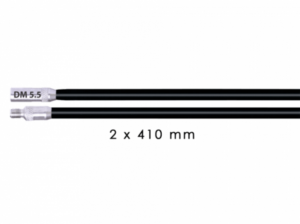 RUNPOSTICKS Schwarz (mittel) - 2 x 410 mm Einziehhilfe f. kılavuzsuz hatlar ürün görseli 1