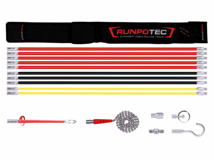 RUNPOTEC RUNPOTSTICKS Standard Paket (17-parça) Kabeleinziehhilfe için kılavuzsuz hatlar - 10016