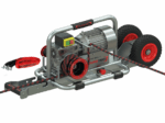 RUNPOTEC CW 800 E Spillwinde dahil Trolley Montageschiene ve Gurt Kablo Çekme Vinci için waagrechten Kabelzug - 10138